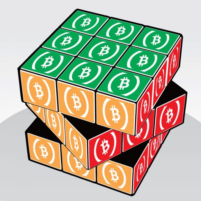 Rubik's Cube with BCH symbols on tiles